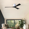 Matthews Fan Company - IR3H-WH-BK-60 - 60"Ceiling Fan - Irene-3H - Gloss White