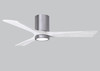 Matthews Fan Company - IR3HLK-BP-MWH-52 - 52"Ceiling Fan - Irene-3HLK - Brushed Pewter