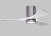 Matthews Fan Company - IR3HLK-BP-MWH-42 - 42"Ceiling Fan - Irene-3HLK - Brushed Pewter