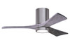 Matthews Fan Company - IR3HLK-BP-BW-42 - 42"Ceiling Fan - Irene-3HLK - Brushed Pewter