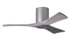 Matthews Fan Company - IR3HLK-BN-BW-42 - 42"Ceiling Fan - Irene-3HLK - Brushed Nickel