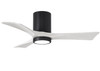 Matthews Fan Company - IR3HLK-BK-MWH-42 - 42"Ceiling Fan - Irene-3HLK - Matte Black