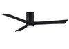 Matthews Fan Company - IR3HLK-BK-BK-60 - 60"Ceiling Fan - Irene-3HLK - Matte Black