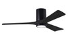 Matthews Fan Company - IR3HLK-BK-BK-52 - 52"Ceiling Fan - Irene-3HLK - Matte Black