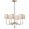 Visual Comfort Signature - TOB 5119BSL-NP - Six Light Chandelier - Channing - Burnished Silver Leaf