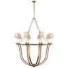 Visual Comfort Signature - CHC 1577GI-NP - Eight Light Chandelier - Lancaster - Gilded Iron