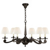 Visual Comfort Signature - AH 5010GM-NP - Six Light Chandelier - Myrna - Gun Metal