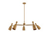 Troy Lighting - F4050-PBR - LED Chandelier - Spade - Patina Brass