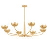 Troy Lighting - F2048-VGL - Eight Light Chandelier - Arcata - Vintage Gold Leaf