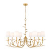 Z-Lite - 830-42GLF - Eight Light Chandelier - Aslin - Gold Leaf