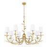 Z-Lite - 830-42GLF - Eight Light Chandelier - Aslin - Gold Leaf