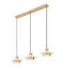 Z-Lite - 829P12-3L-MW-MGLD-LE - LED Linear Chandelier - Ludo - Matte White + Modern Gold
