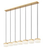 Z-Lite - 827P6-7L-MGLD-LED - LED Linear Chandelier - Renaud - Modern Gold