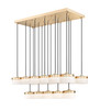 Z-Lite - 827P6-17L-MGLD-LED - LED Linear Chandelier - Renaud - Modern Gold