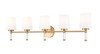Z-Lite - 7700-5V-MGLD - Five Light Vanity - Henri - Modern Gold
