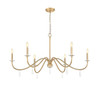 Z-Lite - 6103-45MGLD - Six Light Chandelier - Toussant - Mordern Gold