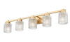 Z-Lite - 6101-5V-MGLD - Five Light Vanity - Jacqueline - Modern Gold