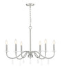 Z-Lite - 6103-32BN - Six Light Chandelier - Toussant - Brushed Nickel
