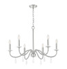 Z-Lite - 6103-32BN - Six Light Chandelier - Toussant - Brushed Nickel
