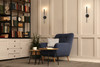 Z-Lite - 6100-1S-MB - One Light Wall Sconce - Gaultier - Matte Black+Mordern Gold