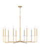 Z-Lite - 6100-10MGLD - Ten Light Chandelier - Gaultier - Mordern Gold