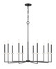 Z-Lite - 6100-10MB - Ten Light Chandelier - Gaultier - Matte Black+Mordern Gold