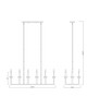 Z-Lite - 6100-10L-MB - Ten Light Linear Chandelier - Gaultier - Matte Black+Mordern Gold