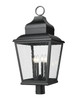 Z-Lite - 5029PHXLR-BK - Four Light Outdoor Post Mount - Raphael - Sand Black