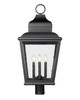 Z-Lite - 5029PHXLR-BK - Four Light Outdoor Post Mount - Raphael - Sand Black