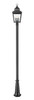 Z-Lite - 5029PHBR-5011P-BK - Three Light Outdoor Post Mount - Raphael - Sand Black