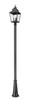 Z-Lite - 5029PHBR-5011P-BK - Three Light Outdoor Post Mount - Raphael - Sand Black