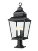 Z-Lite - 5029PHBR-533PM-BK - Three Light Outdoor Pier Mount - Raphael - Sand Black
