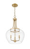 Z-Lite - 473P16-BBR - Three Light Pendant - Joliet - Burnished Brass