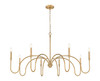 Z-Lite - 4505-8RB - Eight Light Chandelier - Jisele - Rubbed Brass