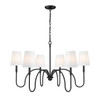 Z-Lite - 4505-6MB - Six Light Chandelier - Jisele - Matte Black