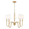 Z-Lite - 4505-5RB - Five Light Chandelier - Jisele - Rubbed Brass