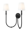 Z-Lite - 4505-2S-MB - Two Light Wall Sconce - Jisele - Matte Black