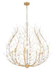 Z-Lite - 353-38MGLD - Eight Light Chandelier - Claudine - Modern Gold