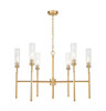 Z-Lite - 3047-6MGLD - Six Light Chandelier - Esme - Modern Gold