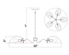 Z-Lite - 3048-5MB - Five Light Chandelier - Breton - Matte Black