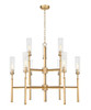 Z-Lite - 3047-9MGLD - Nine Light Chandelier - Esme - Modern Gold