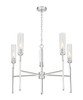Z-Lite - 3047-5BN - Five Light Chandelier - Esme - Brushed Nickel