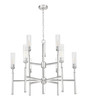 Z-Lite - 3047-9BN - Nine Light Chandelier - Esme - Brushed Nickel