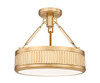 Z-Lite - 3046SF15-MGLD-LED - LED Semi Flush Mount - Quinn - Modern Gold