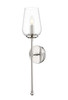 Z-Lite - 2012-1S-PN - One Light Wall Sconce - Dominique - Polished Nickel