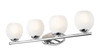 Z-Lite - 1963-4V-CH - Four Light Vanity - Colette - Chrome