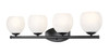 Z-Lite - 1963-4V-MB - Four Light Vanity - Colette - Matte Black
