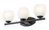 Z-Lite - 1963-3V-MB - Three Light Vanity - Colette - Matte Black