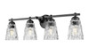 Z-Lite - 1960-4V-MB - Four Light Vanity - Andree - Matte Black