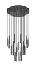 Z-Lite - 919MP12-27R-MB-LED - LED Chandelier - Forest - Matte Black